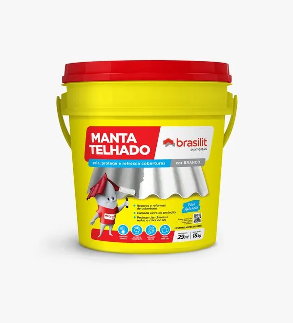 Impermeabilizante Manta Líquida Telhado 18L Brasilit