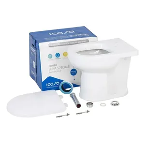 Kit Vaso Sanitário Convencional com Acessórios Branco Luna Speciale Icasa