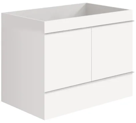 Gabinete para Banheiro Tn 80cm Branco Bumi Toucador Sem Lavatorio Tn 80Cm Branco Bumi