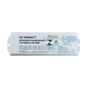 Reator eletrônico bivolt para 2 lâmpadas 40W Eza 8294 Osram