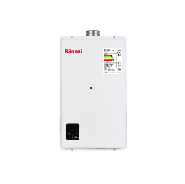 Aquecedor De Água A Gás Digital Reu-E270 Feh 27L Gn Branco Dg Rinnai