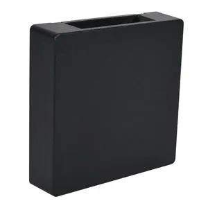 Arandela Clean Led Quad. 2 Fachos Abs 3w Bi-volt 3.000k - Preto