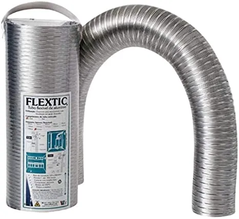 Tubo de alumínio 100mm x 3 metros Flextic WDB