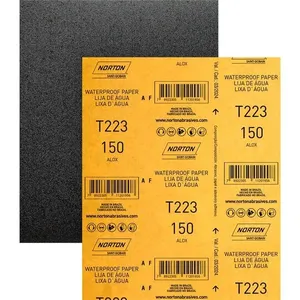 Lixa em Folha D'água com Grão 150 T223 Pacote com 50 folhas - NORTON