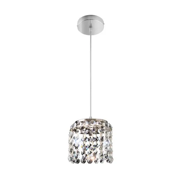 Pendente Milano Cristal Redondo 12Xh10,5Cm 1 Luz G9 Bronzearte Llumm