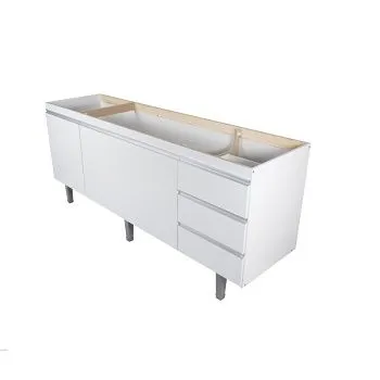 Gabinete Montebello p/ Pia 1,80MTS Branco Bonatto