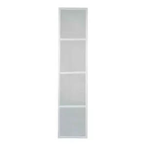 Tela Mosquiteira Porta Multiflex Aço Branco Direita 217x160x3,5 Prátika Sasazaki