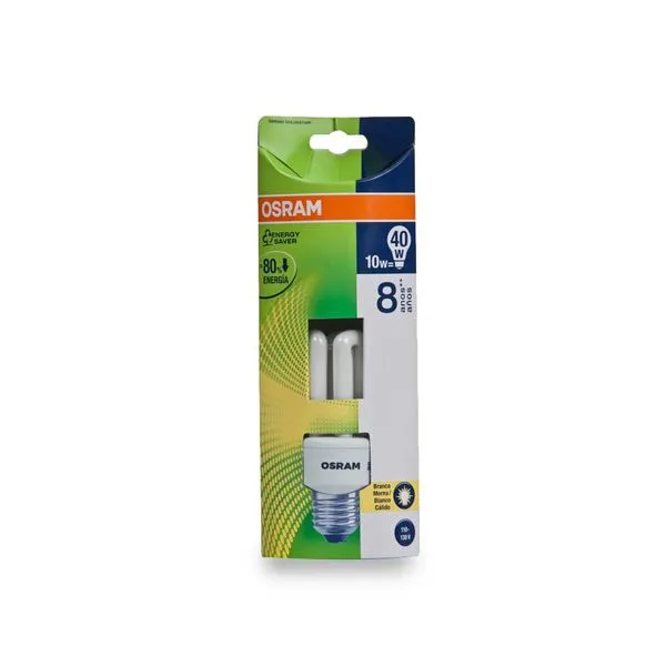 Lâmpada eletrônica fluorescente Dulux 8.0Hs 127V 10W 2700K amarela Osram
