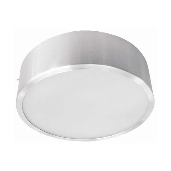Plafon redondo para 3 lâmpadas E27 60W lixado de alumínio 38cm Thema
