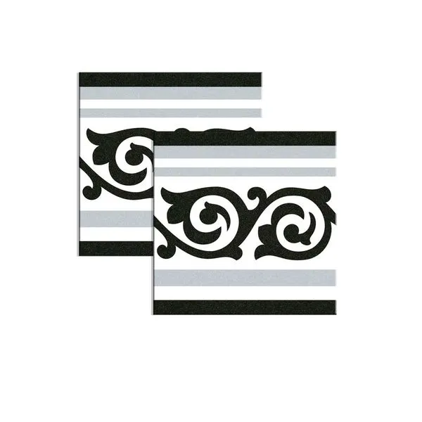 Cerâmica hidráulica 20x20cm linha 1900 Gilbert 2 Gris Colormix
