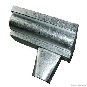 Terminal com bocal galvanizado 33" direito Calhaforte