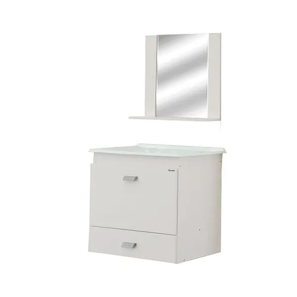 Gabinete de banheiro com espelheira Belmonte 31x51cm branco Bonatto