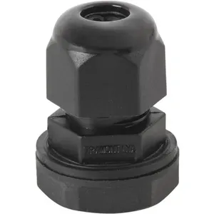 Conector Prensa-cabo 1-4 Polegada Tramontina Preto Com Bucha