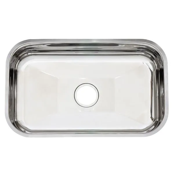 Cuba de Embutir Retangular Aço Inox Alto Brilho 1F Fabrinox Cuba de Embutir Retangular 56x34x14cm Aço Inox Fabrinox 2F