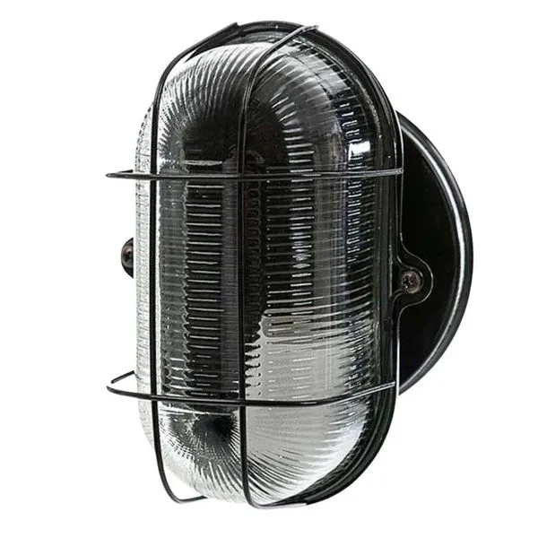 Tartaruga em Metal com Grade IP54 para 1 Lâmpada E27 Pavilonis Tartaruga em Metal Preto com Grade IP54 para 1 Lâmpada E27