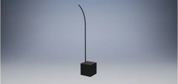 Luminária Piso Rodrigo Dramalux 300x300x1800mm 15W 3000K 100-240V Cinza Ohtake