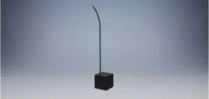 Luminária Piso Rodrigo Dramalux 300x300x1800mm 15W 3000K 100-240V Cinza Ohtake