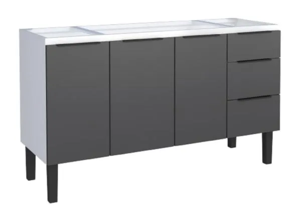 Gabinete para Cozinha Jupiter 145x85x50cm Aço Cozimax Gabinete para Cozinha Jupiter 145x85x50cm Aço Preto