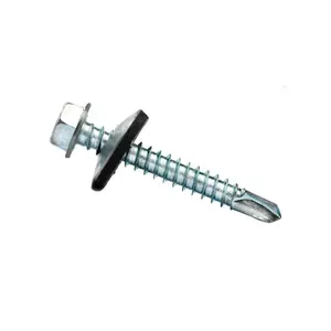 Parafuso cabeça sextavada Beltools com arruela de vedação 5,5mm x 1" 12 unidades