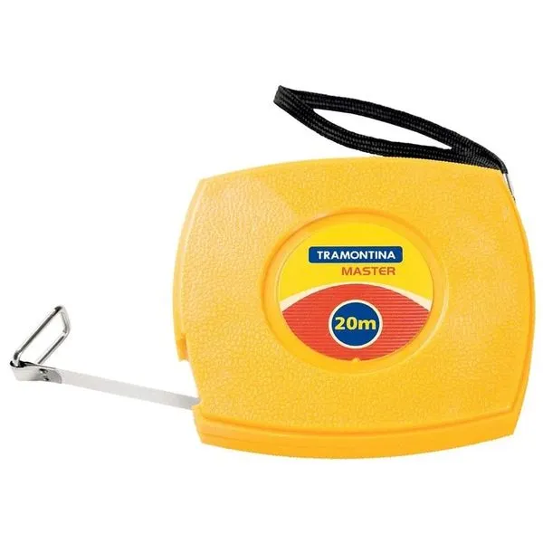 Trena de aço temperado 20 metros amarelo Tramontina