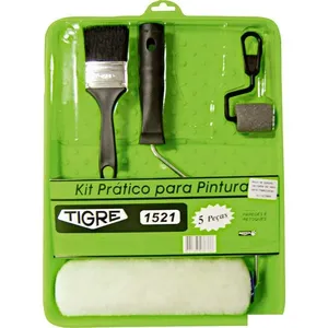 Kit para paredes e retoques com 5 peças verde Tigre