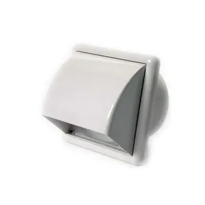 Defletor auto fechante 150mm branco WDB