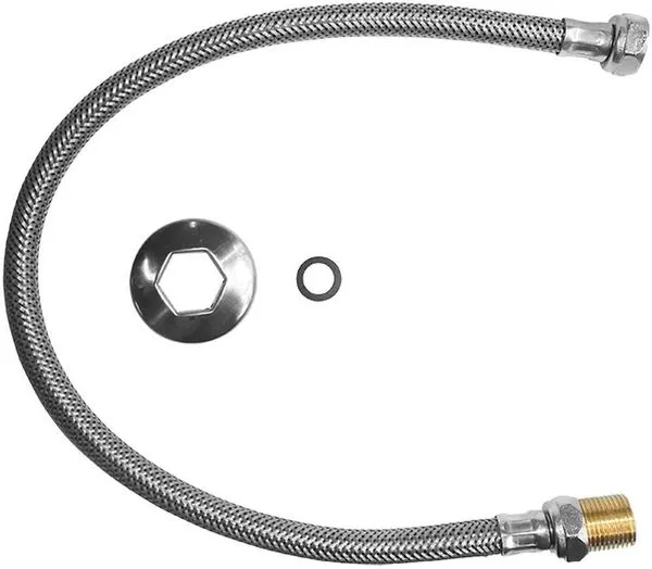 Tubo de Ligação Flexível Trançado Esteves Inox 1/2" 60cm