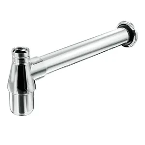 Sifão Esteves para Pias de Cozinha Americana 1.1/2" x 2" Saída 30cm Cromado