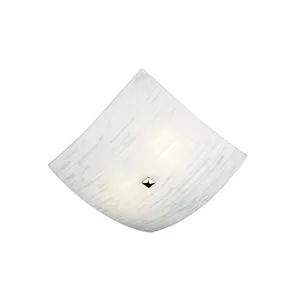 Plafon de aço para 2 lâmpadas E27 Matrix 30x30cm bivolt 60W branco Bronzearte