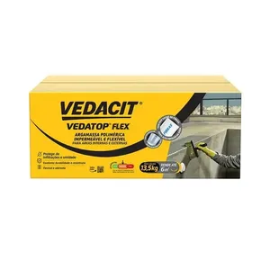 Argamassa Vedatop Flex Caixa 13,5kg Vedacit Argamassa Vedacit Polimérica para Vedação Vedatop 13,5Kgs Flex