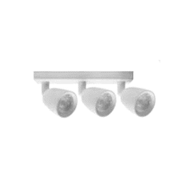 Spot de LED Taschibra direcionável 3 lâmpadas 4W 3000k amarela base branca