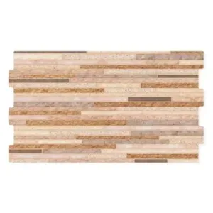 Revestimento Encaixe Oasis Avila Laranja Esmaltado 31x54cm Caixa com 1,51 m² Borda reta Savane