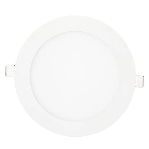 Painel LED de Embutir Redondo Slim Luz Branca Bivolt Kian Painel de LED Embutir Slim 12W 16,8cm 730 Lúmens Luz Branca