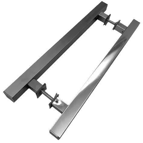 Puxador Duplo Quadratto Eco 750x600mm Inox 304 Polido Geris