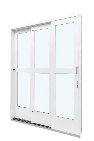 Porta Correr 3F Vidro Liso Qualitysol 200X215 Dir Ramassol