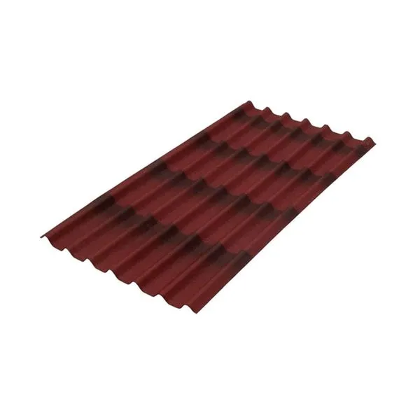 Telha Onduline Ondulada Betuminosa 195x96cm 3mm Stilo 3D Vermelha