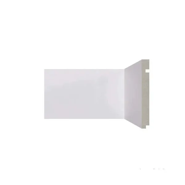 Rodapé de Poliestireno 496 Moderna Branco 150mm de Altura 2,40m Santa Luzia