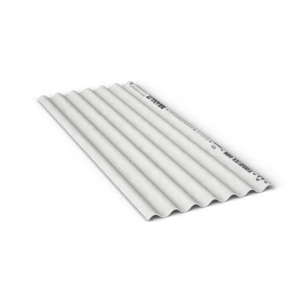 Telha Ondulada Fibrocimento Hidrofugada Cinza 5mm 2,13x1,1m Brasilit