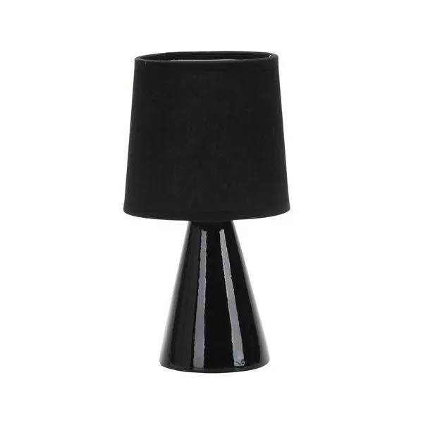 Luminária Abajur Taschibra Pottery 25cm E27 Bivolt Preto