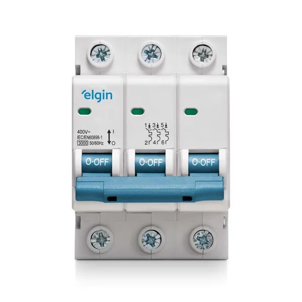 Mini Disjuntor Tripolar 32A Elgin