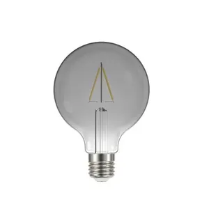 Lâmpada Led Filamento Vintage Globo G95 Autovolt Fumê Taschibra