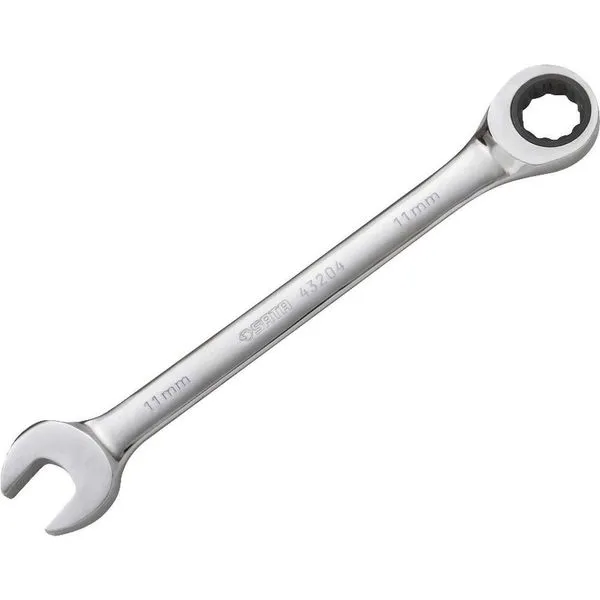 Chave Combinada Com Catraca 11 Mm, Aço Cromo Vanádio Cromado E Polido, St43204st, Sata Ostenvonder