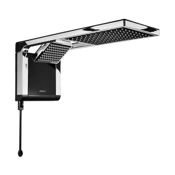 Chuveiro Lorenzetti Acqua Duo Flex 6800w Preto Com Cromado 220v