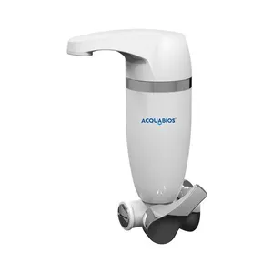 Filtro Purificador de Água Acquabios Premium Single de Parede 1/4 de Volta Branco e Cromado Filtro Purificador De Água Premium Single De Parede 1/4 De Volta Branco Cromado Acquabios