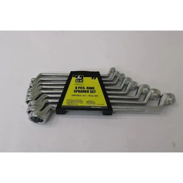 Jogo de Chave Estrela Dupla com 8 Peças 6x7 a 20x22mm Novipro Jogo de Chave Estrela Dupla c/ 8 Unidades (6x7, 8x9, 10x11, 12x13, 14x15, 16x17, 18x19, 20x22mm) Novipro