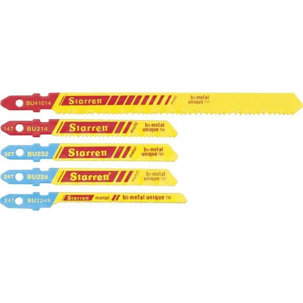 Jogo de lâminas de serra tico-tico cartela com 5 peças BU310 - STARRETT