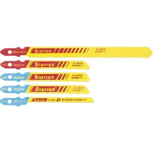 Jogo de lâminas de serra tico-tico cartela com 5 peças BU310 - STARRETT