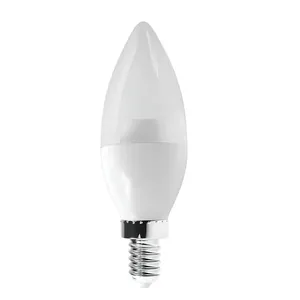 Lâmpada LED Vela Transparente 6W E14/E27 Bivolt Luminatti Lâmpada de LED Vela Transparente 6W E14/E27 400 Lúmens Luz Amarela
