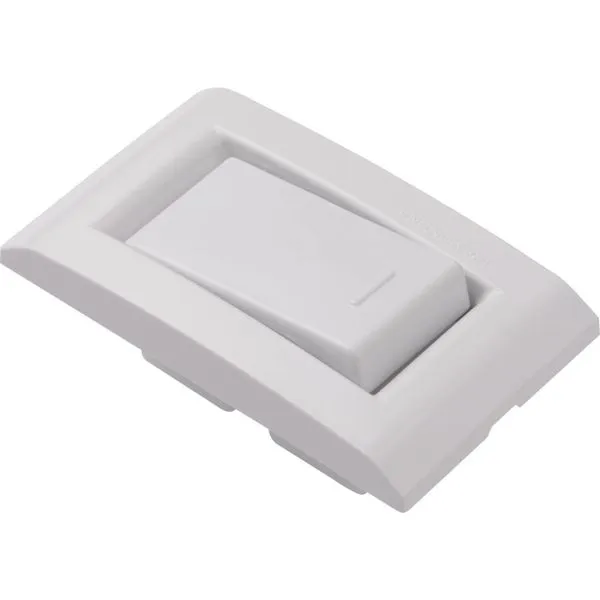 Conjunto para Móvel 1 Interruptor Simples 10A Tramontina Liz Branco