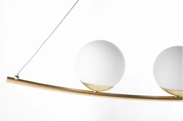 Pendente Arco Dreams Bola E27 3 Luzes Gold LLumm Bronzearte